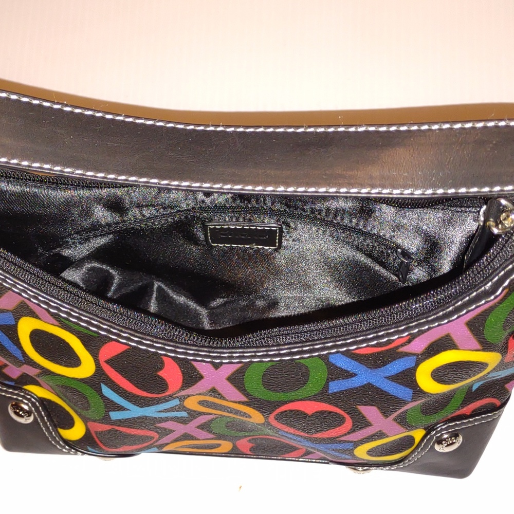 ♥️🌀🤸VINTAGE Y2K XOXO Accessories Rainbow Logo Purse - Picture 10 of 15